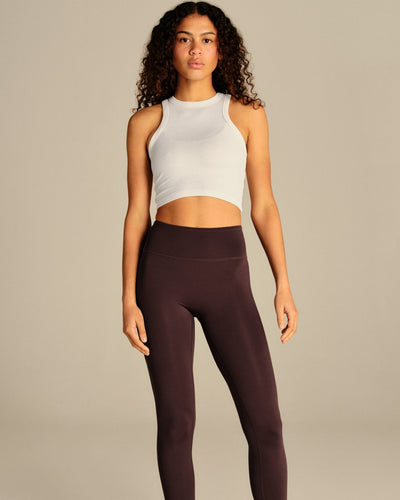 Comfort Ribbed Cropped Tank | White (3/6)
