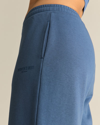 Comfort Lightweight Straight Leg Joggers | Blueberry
