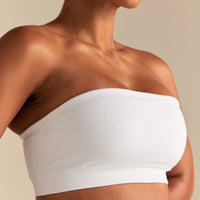Define 2.0 Seamless Bandeau Bra | White