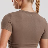 Comfort Ribbed Cropped T-Shirt | Caribou