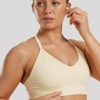 Define 2.0 Seamless Halter Neck Bra | Vanilla