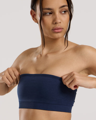 Define 2.0 Seamless Bandeau Bra | Sapphire Blue