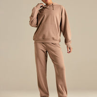 Comfort Oversized Hook Up Hoodie | Mauve Taupe