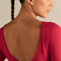 Smooth Contour Long Sleeve Reversible T-Shirt | Candy Apple