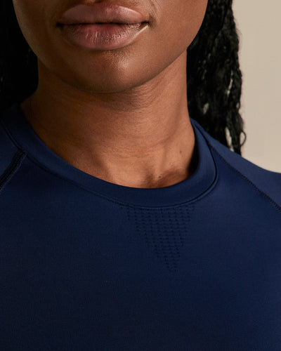 Power Seamless Short Sleeve Top | Sapphire Blue