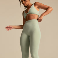 Power Enhanced High Waist Leggings | Calming Green (3/6)