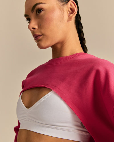 Comfort Pump Cover Ultra Cropped Sweat | Watermelon