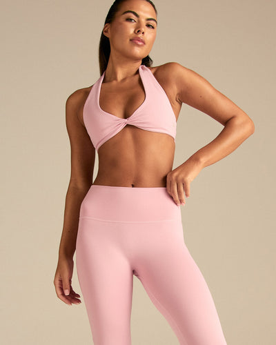 Essential High Waist Flared Leggings | Sweet Pink