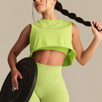 Comfort Drop Armhole Tank | Lime Punch