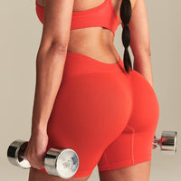 Define 2.0 Seamless Low Back Shorts | Lava Red