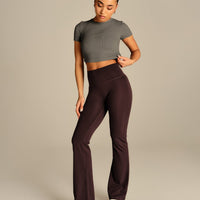 Comfort Ribbed Cropped T-Shirt | Slate Grey (4/6)