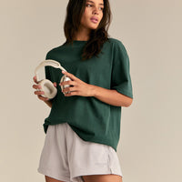 Comfort Summer Sweat Squad Graphic T-Shirt | Vintage Emerald