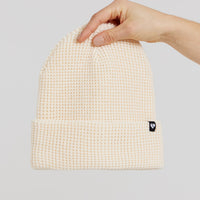 All Day Waffle Knit Beanie | Off White