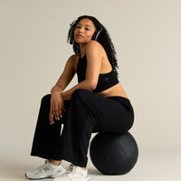 Comfort Lightweight Straight Leg Joggers | Black