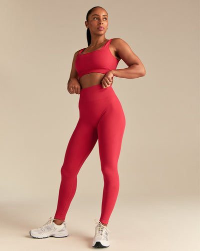 Power Seamless Leggings | Spicy Red