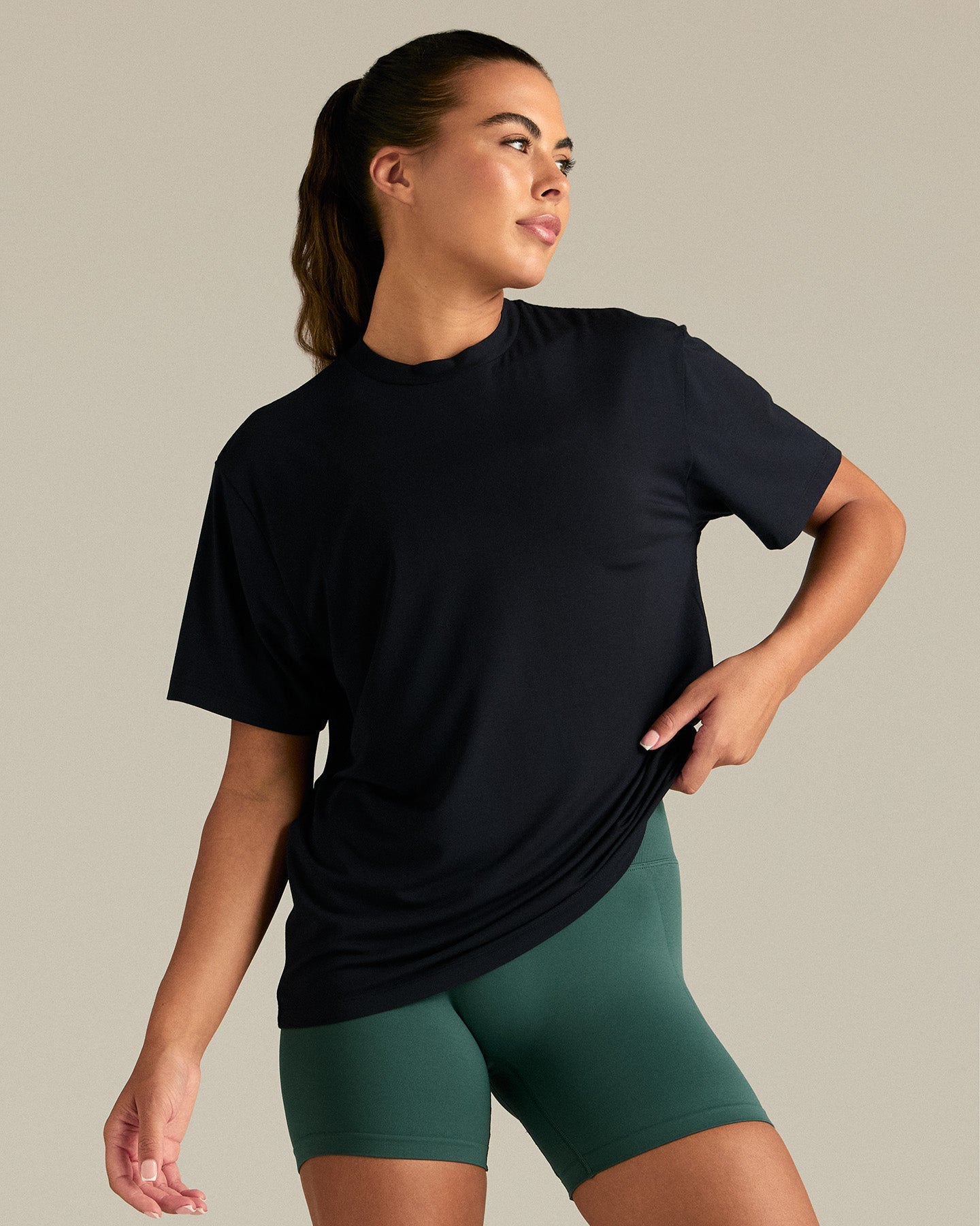 Comfort Oversized Hook Up T-Shirt | Black