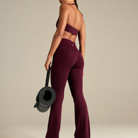 Essential Flared Leggings | Merlot