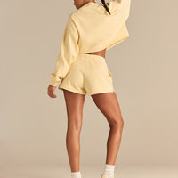 Comfort Lightweight Raw Edge Oversized Crew Neck | Buttercup