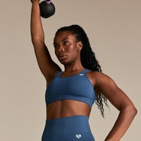 Power Seamless Adjustable Sports Bra | Blueberry