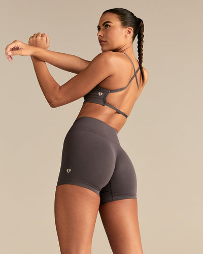 Define 2.0 Seamless Cross Back Bra | Slate Grey