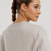 Comfort Cropped Crew Neck | Stone