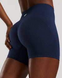 Define 2.0 Seamless Scrunch 4" Shorts | Sapphire Blue