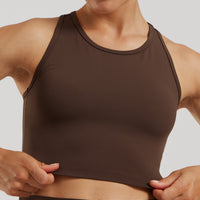 Essential Crop Tank Top | Cocoa