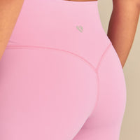 Essential Wrap High Waist Straight Leg Pants | Candy Pink (4/6)