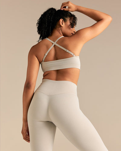 Motion Seamless Straight Neck Bra | Stone
