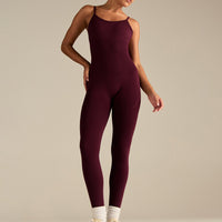 Define 2.0 Seamless Scrunch Adjustable Unitard | Merlot