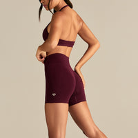 Define 2.0 Seamless Scrunch 4" Shorts | Merlot