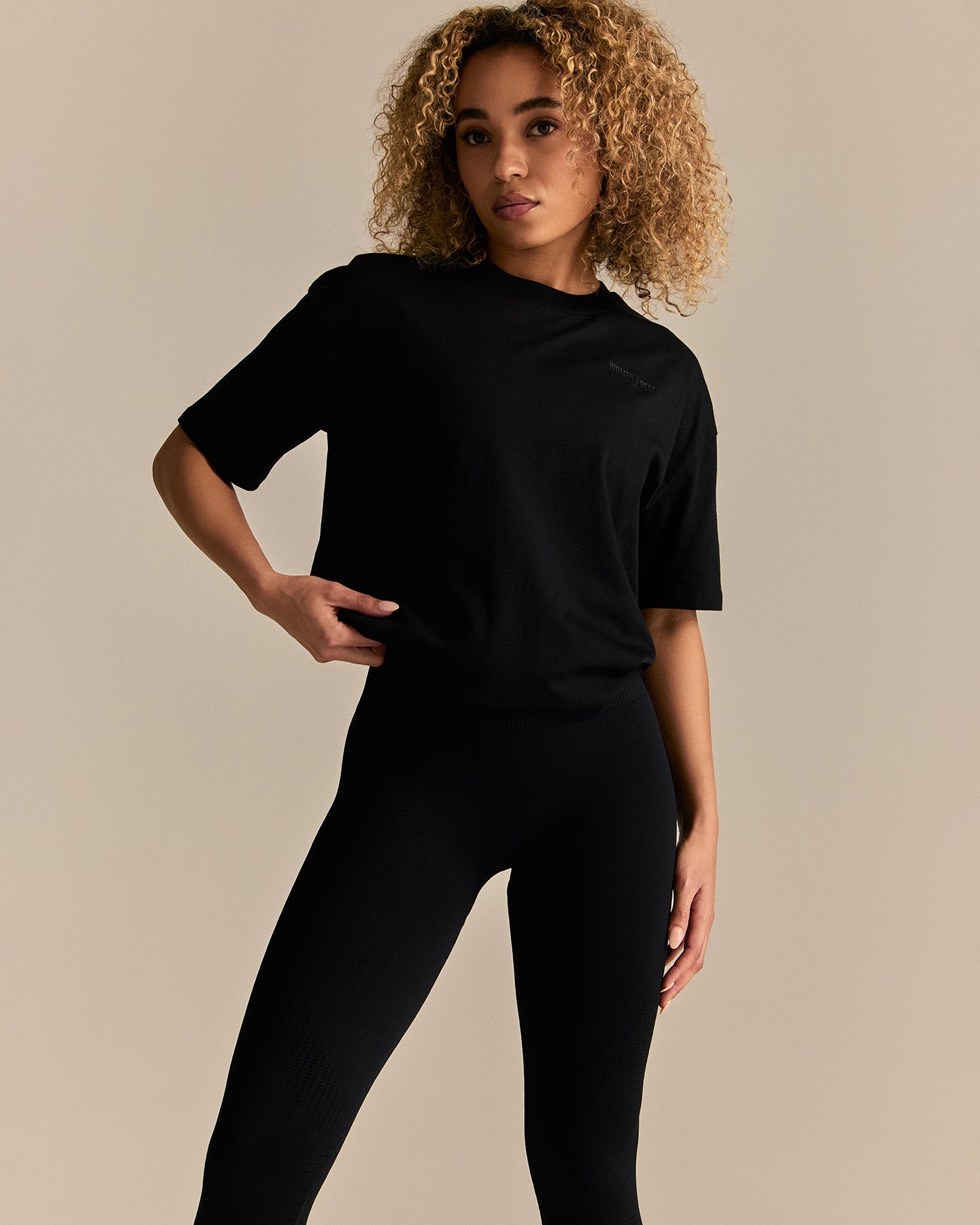 Comfort WB Logo Oversized Short Sleeve T-Shirt | Black