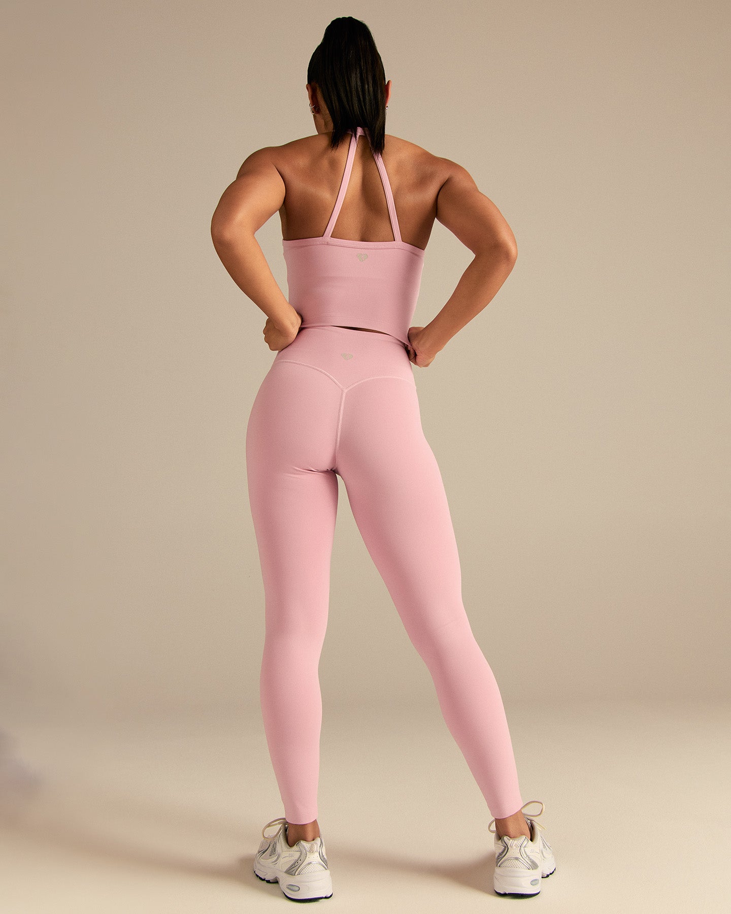 Essential Built-In Bra Crop Tank Top | Sweet Pink