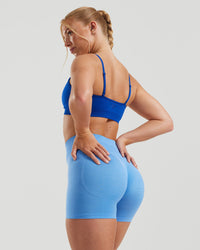 Define Scrunch Seamless Bralette | Electric Blue