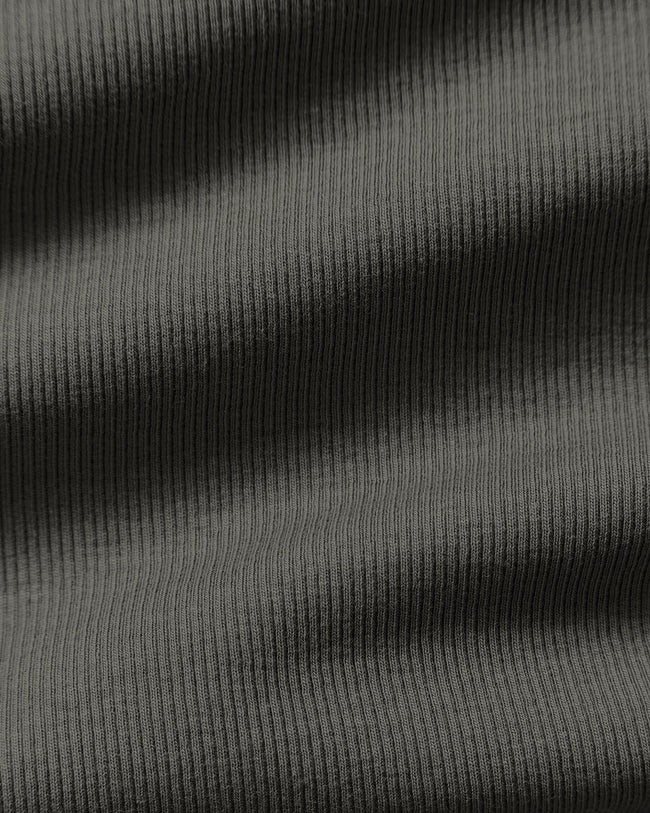 Comfort Ribbed Cropped T-Shirt | Slate Grey (5/6)