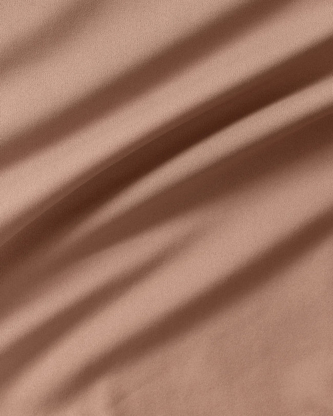 Essential Wrap High Waist Straight Leg Pants | Mauve Taupe