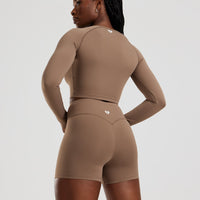 Essential Long Sleeve Crop Top | Caribou