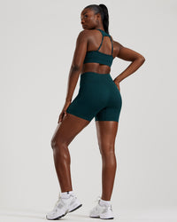 Motion Seamless Racer Back Bra | Dark Moss