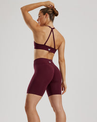 Define 2.0 Seamless Scrunch 6" Shorts | Dark Cherry