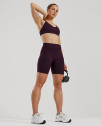 Define 2.0 Seamless Scrunch 6" Shorts | Midnight Plum