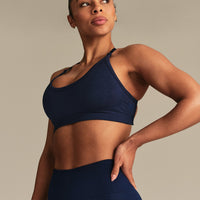 Define 2.0 Seamless Cross Back Bra | Sapphire Blue