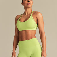 Define 2.0 Seamless Cross Back Bra | Lime Punch