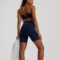 Essential Cycling Shorts with Pockets | Sapphire Blue