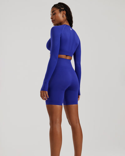 Power Seamless Cycling Shorts | Royal Blue