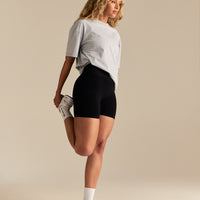 Comfort Oversized "10" Graphic T-Shirt | Grey Marl