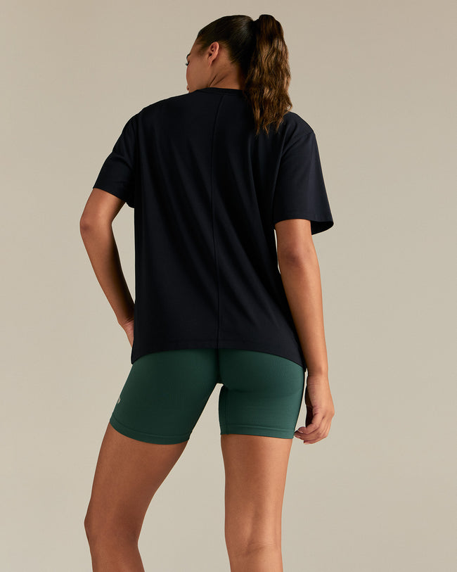 Comfort Oversized Hook Up T-Shirt | Midnight Black