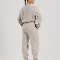 Comfort Cropped Crew Neck | Stone