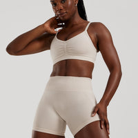Define 2.0 Seamless Scrunch Bralette | Stone