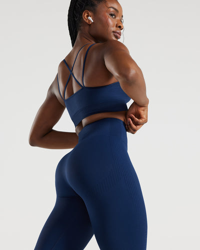 Power Seamless Leggings Sapphire Blue M