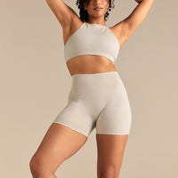 Motion Seamless Racer Front Bra | Stone